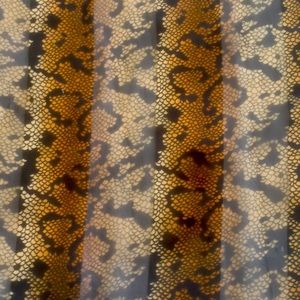 Vintage Leopard Print Sheer  Scarf, Bandana, Hair Wrap, Neck Scarf 20” x 20”